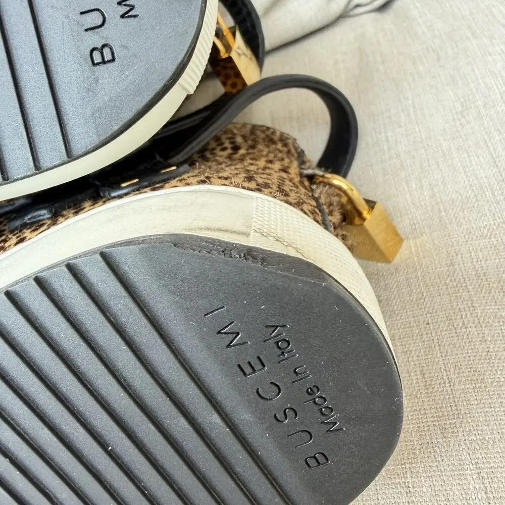 Buscemi 100mm Clean Pony Kamari Hi Top Shoe 9US, 42 EUR, Brand New w/defect